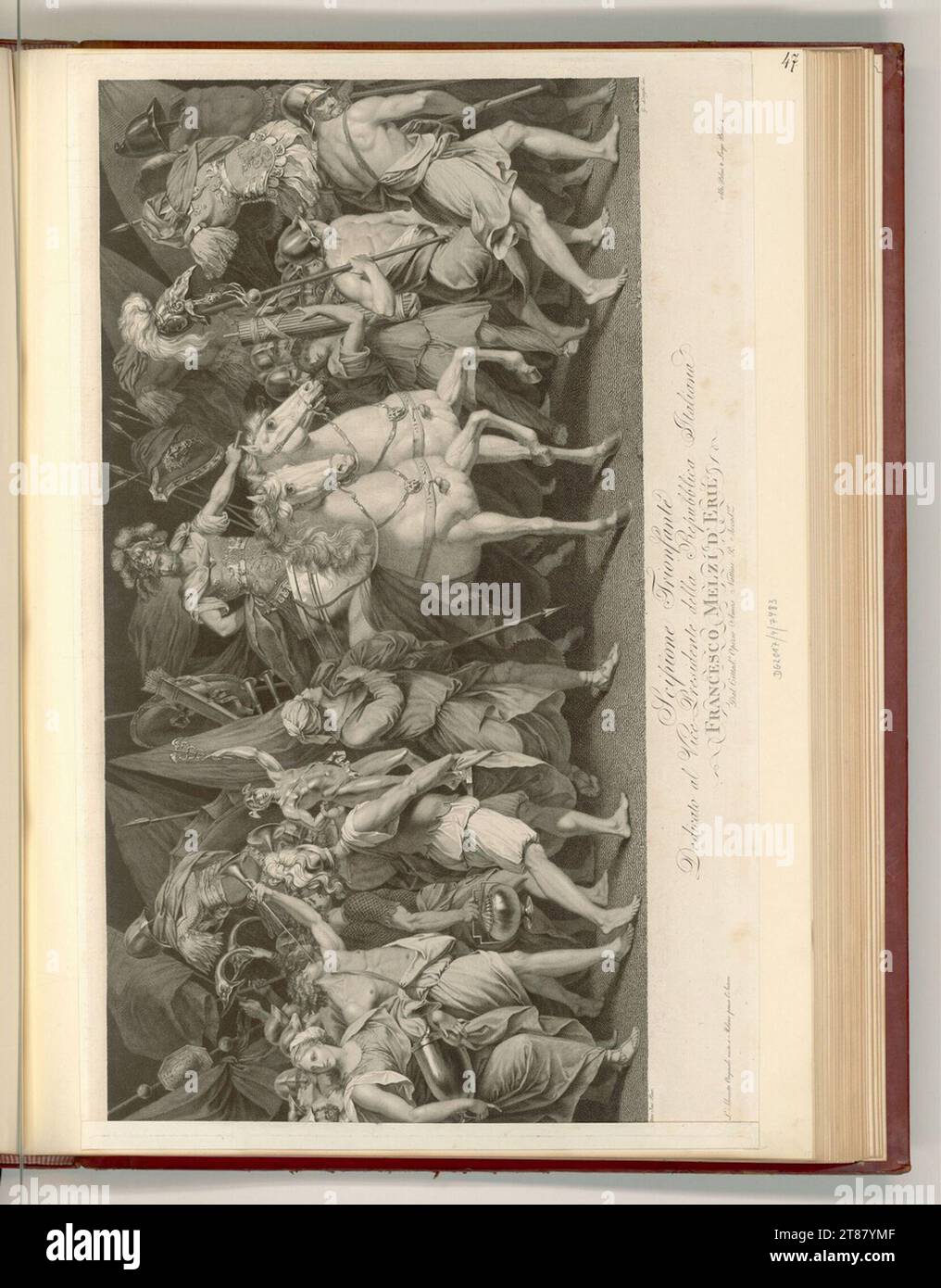Giuseppe Longhi (Engraver) Der Triumphzug des Scipio. Copper engraving print 1795-1835 , 1795/1835 Stock Photo