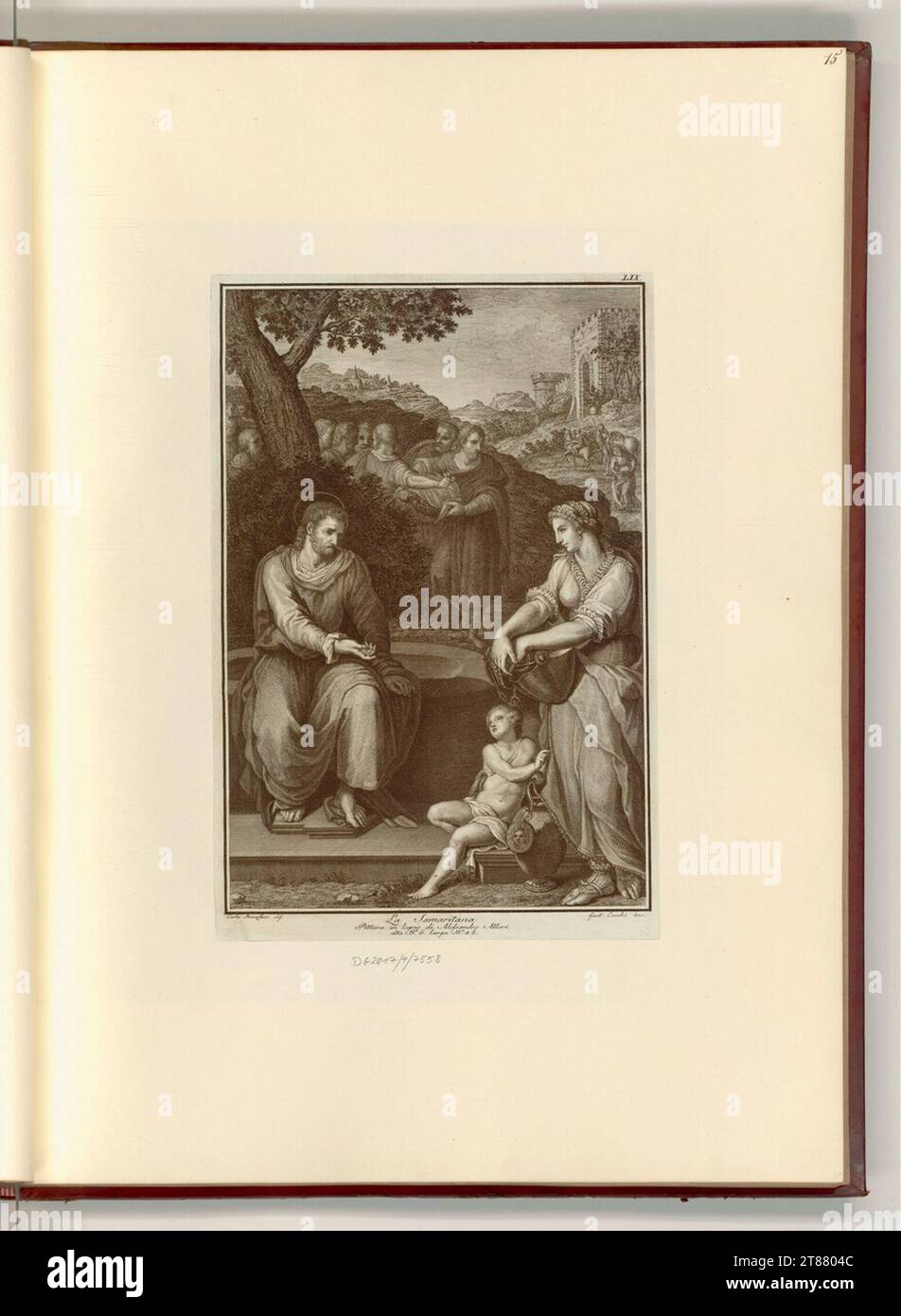 Giovanni Battista Cecchi (Engraver) The Samaritan. Copper engraving