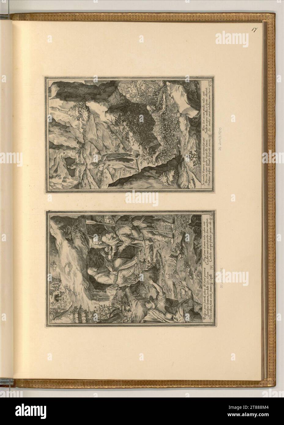 Aliprando Caprioli (Engraver) Life and miracle of St. Benedict. Copper