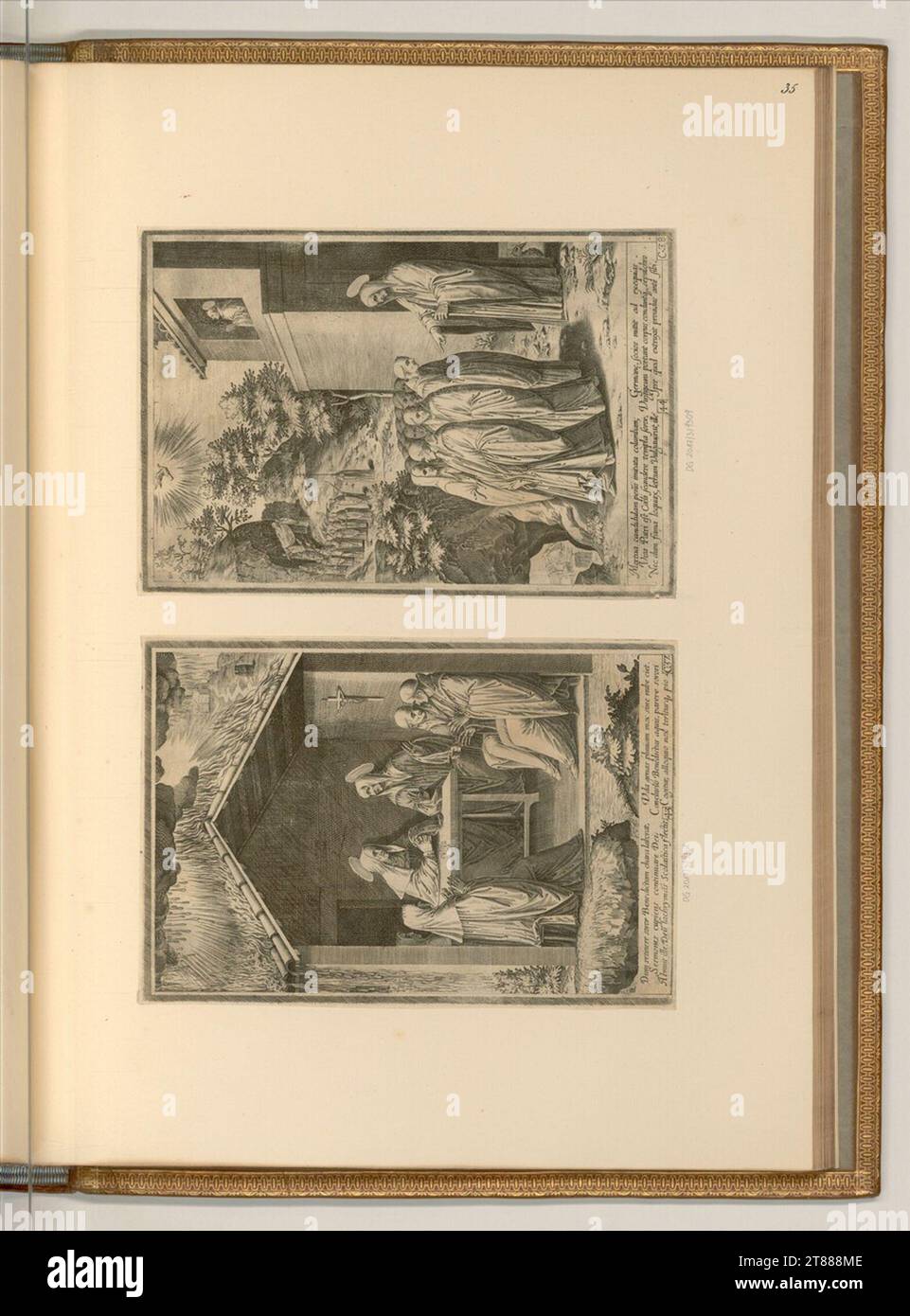 Aliprando Caprioli (Engraver) Life and miracle of St. Benedict. Copper