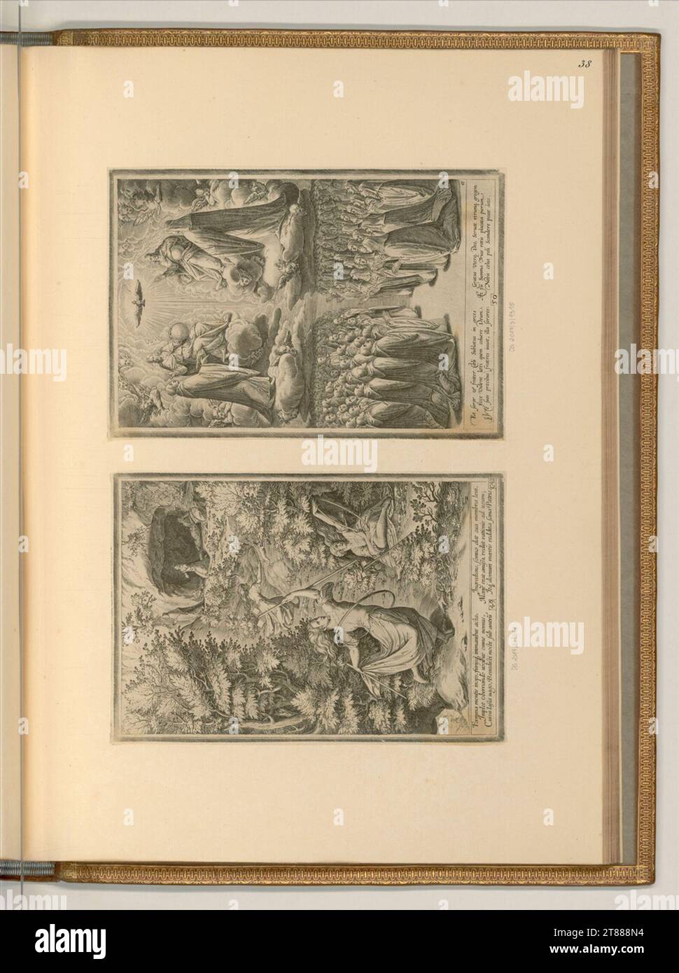 Aliprando Caprioli (Engraver) Life and miracle of St. Benedict. Copper