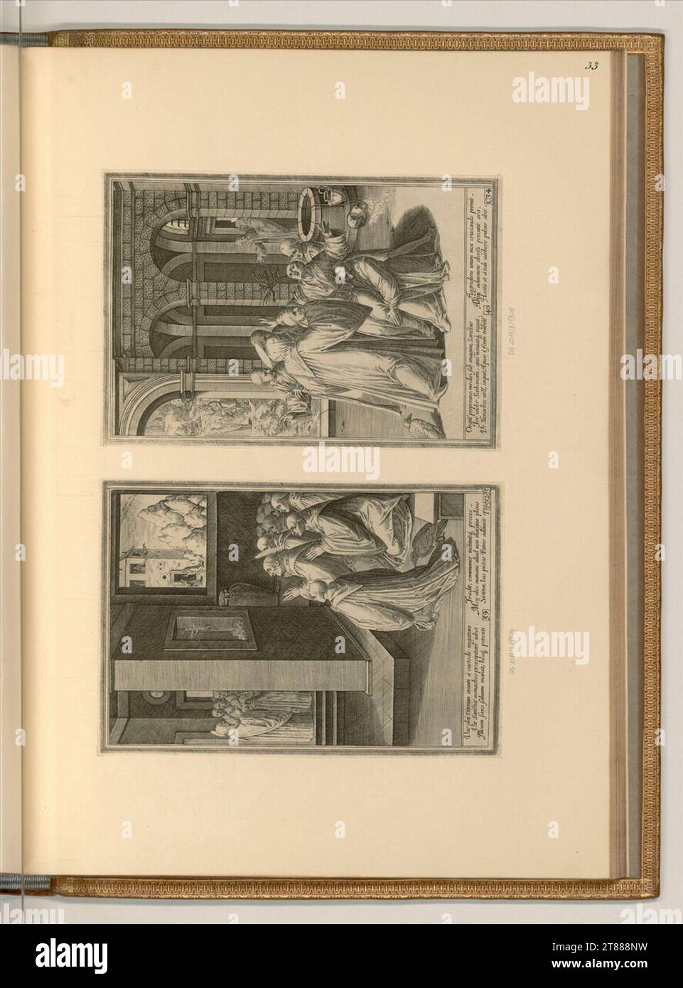 Aliprando Caprioli (Engraver) Life and miracle of St. Benedict. Copper