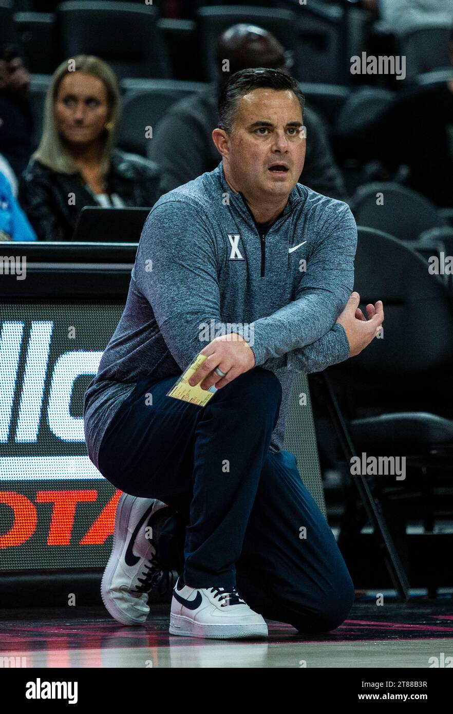 November 17 2023 Las Vegas, NV U.S.A. Xavier head coach Sean Miller