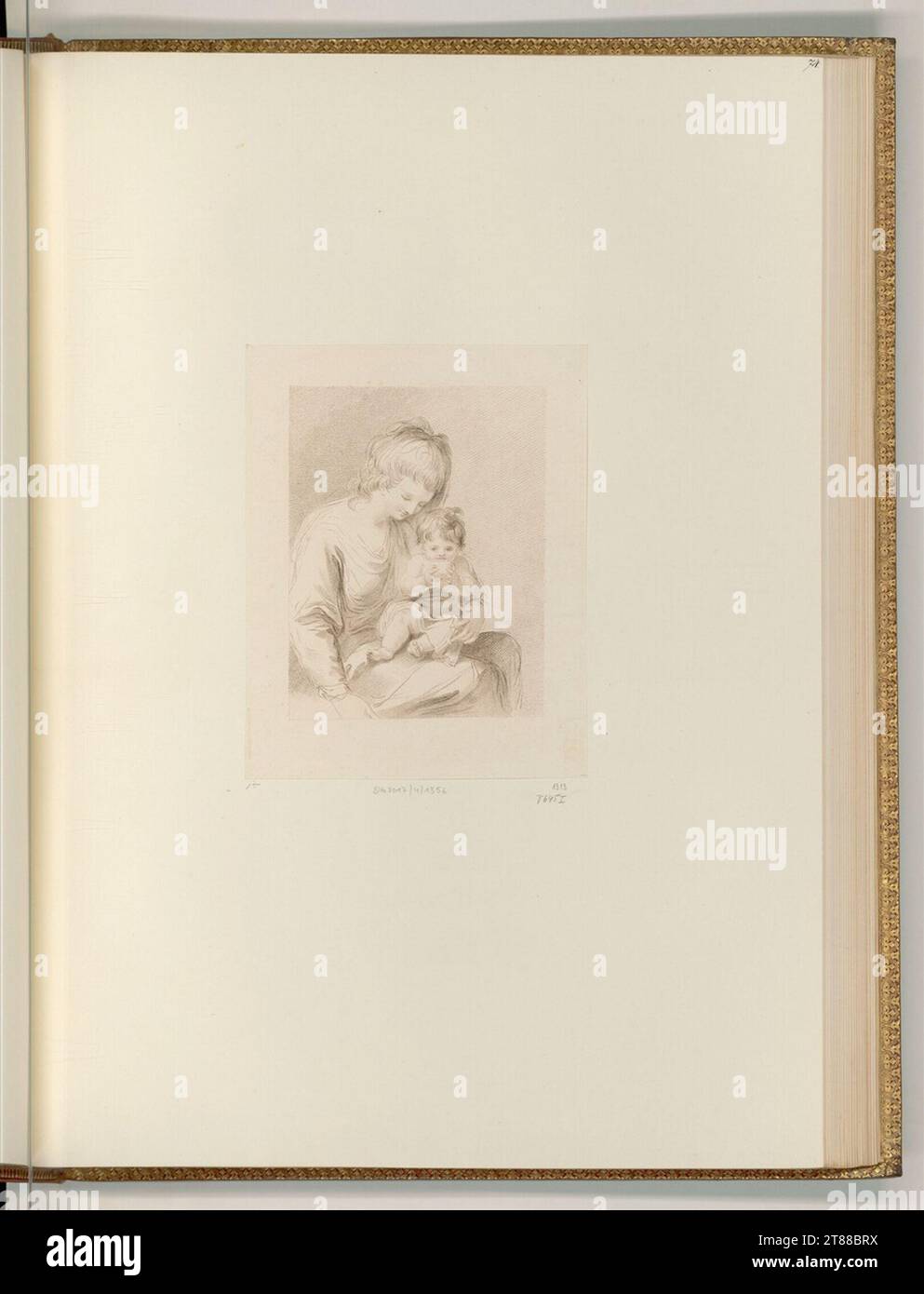Francesco Bartolozzi (Engraver) Conjugal Love. Punctual 1786 , 1786 Stock Photo