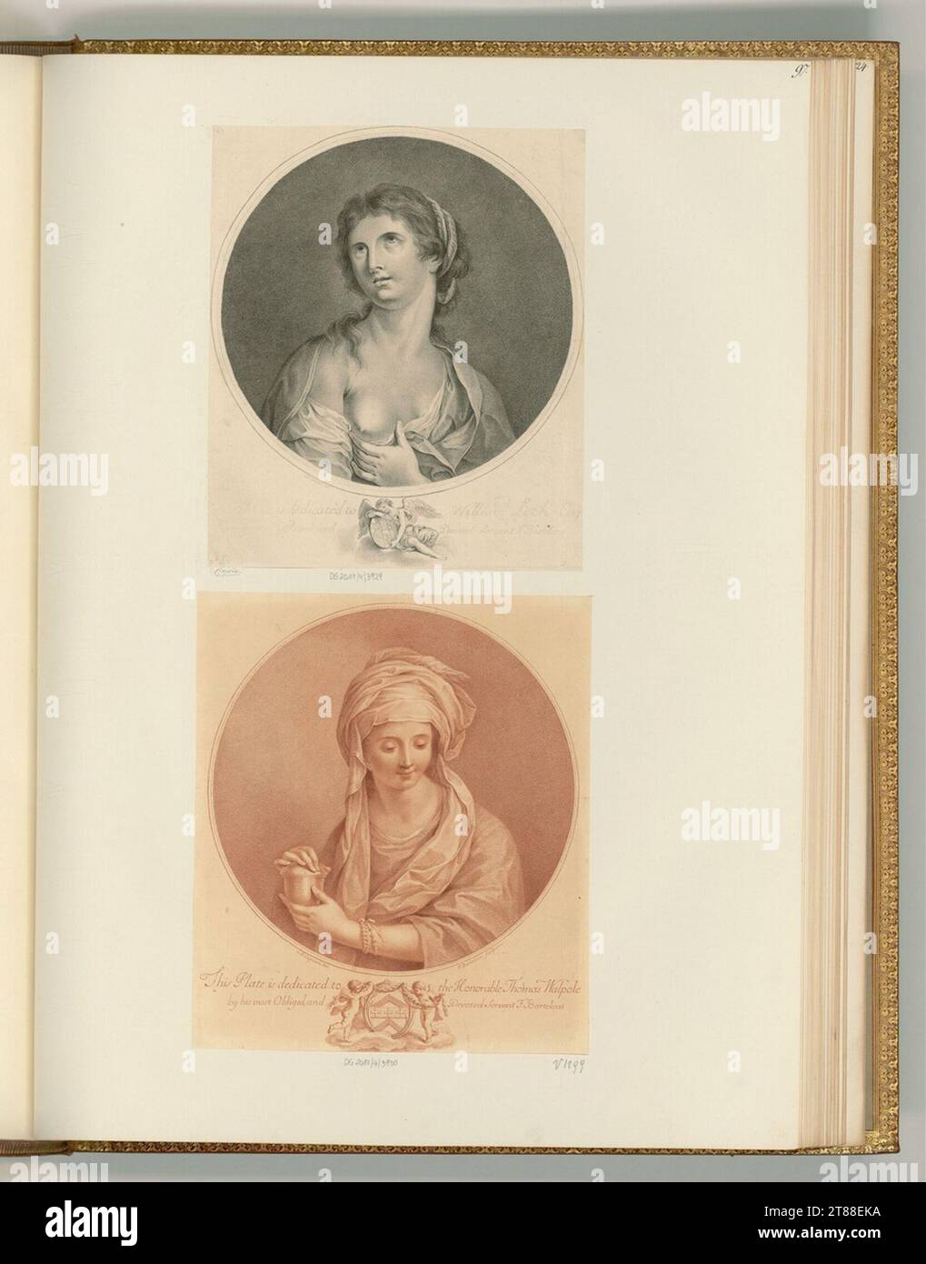 Francesco Bartolozzi (Engraver) Portrait Niobe; A Roman priestess of