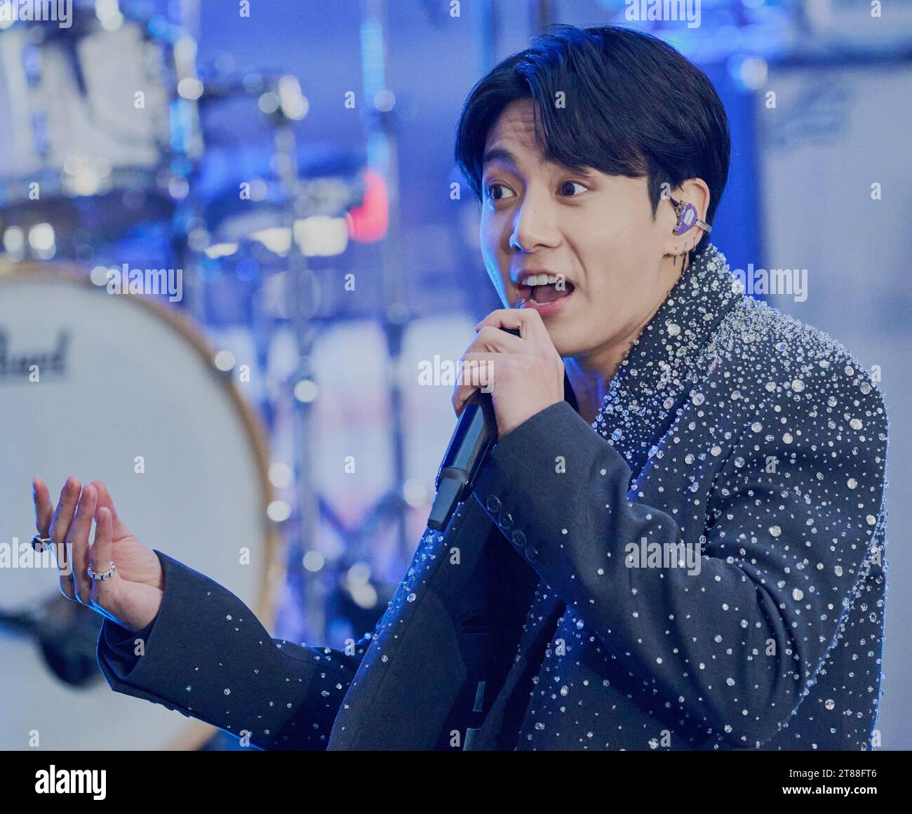 NEW YORK, NY, USA NOVEMBER 08, 2023 Jung Kook Performs on NBC's