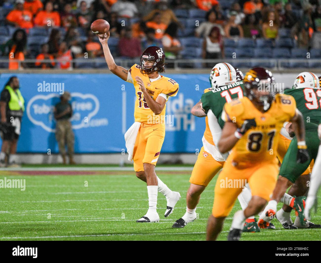 November 18, 2023: Bethune Cookman Quarterback Dominiq Ponder (15 ...