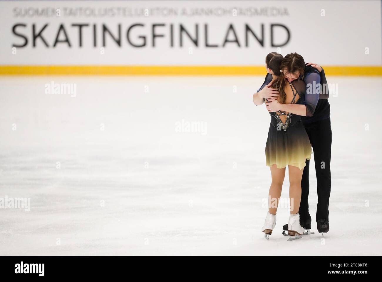 Espoo, Finland. 18th Nov, 2023. Maria Pavlova (L)/Alexei Sviatchenko of