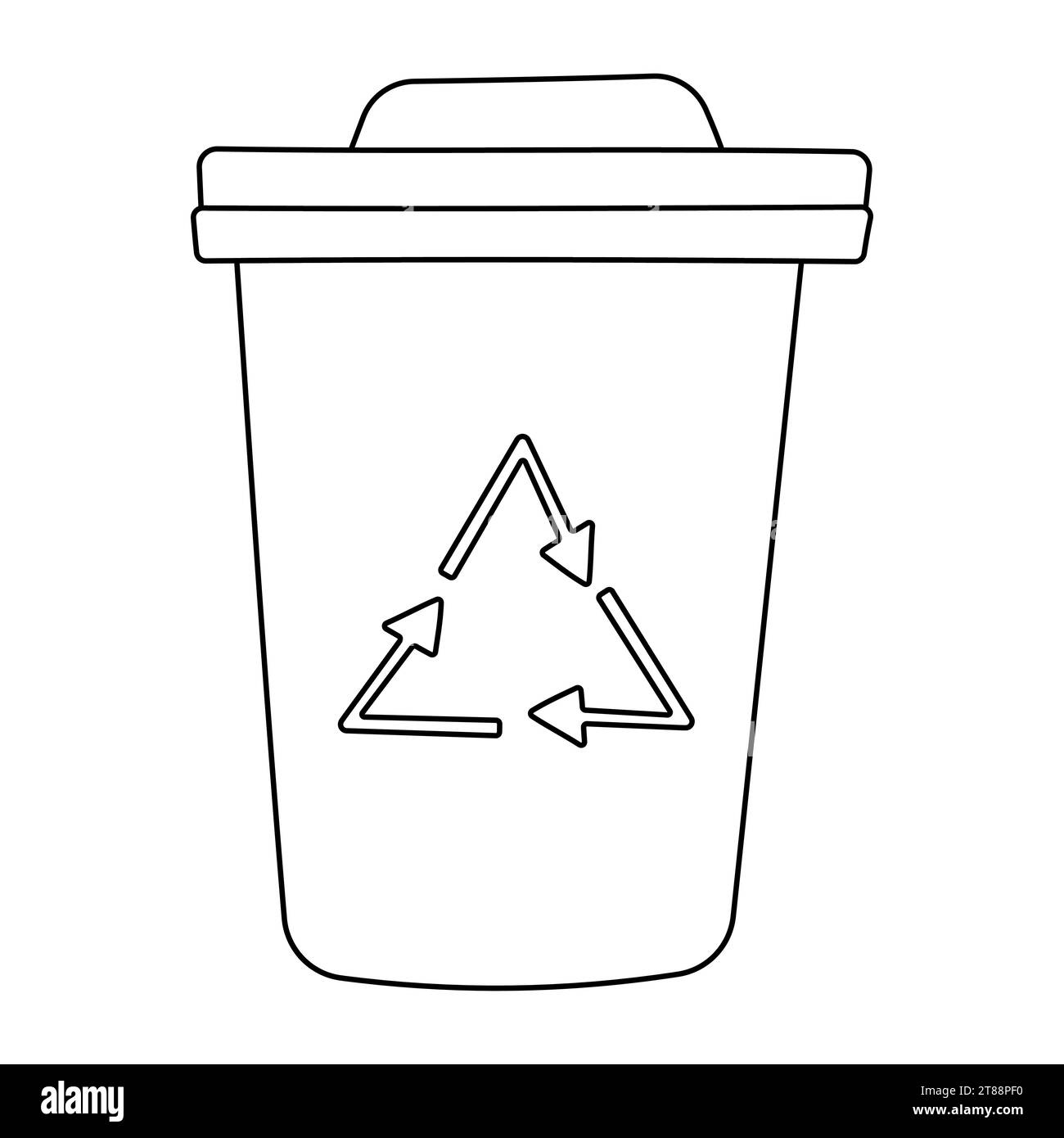 coffee paper cup eco recyclable plastic icon element line doodle