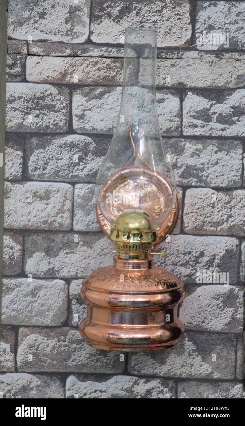 Old retro style lantern made of metal Stock Photo - Alamy