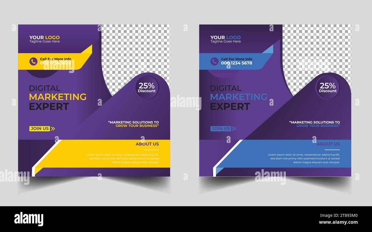 Digital marketing banner design template. Digital business marketing ...