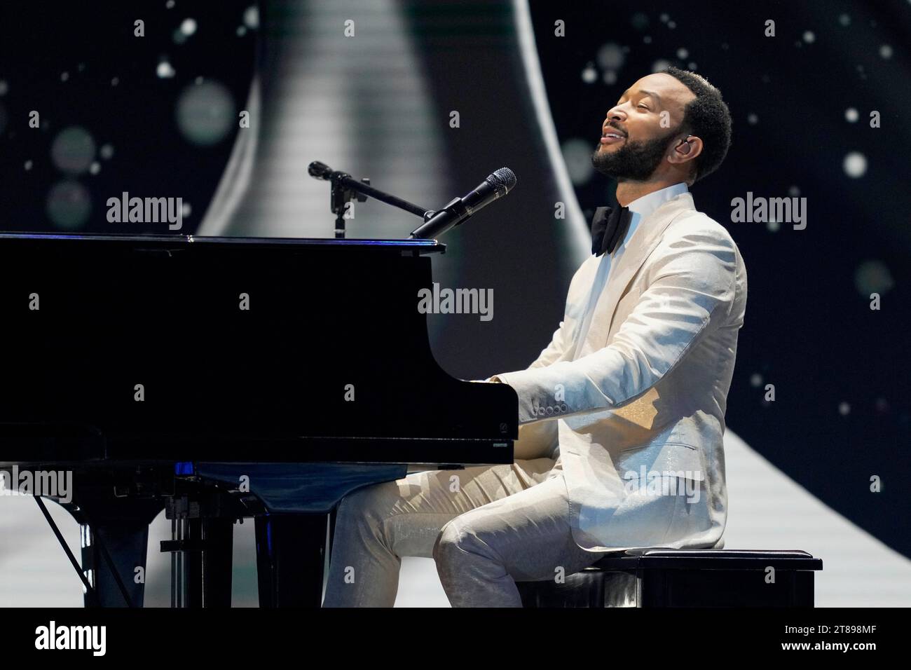 Singer John Legend performs during the final round of the 72nd Miss ...