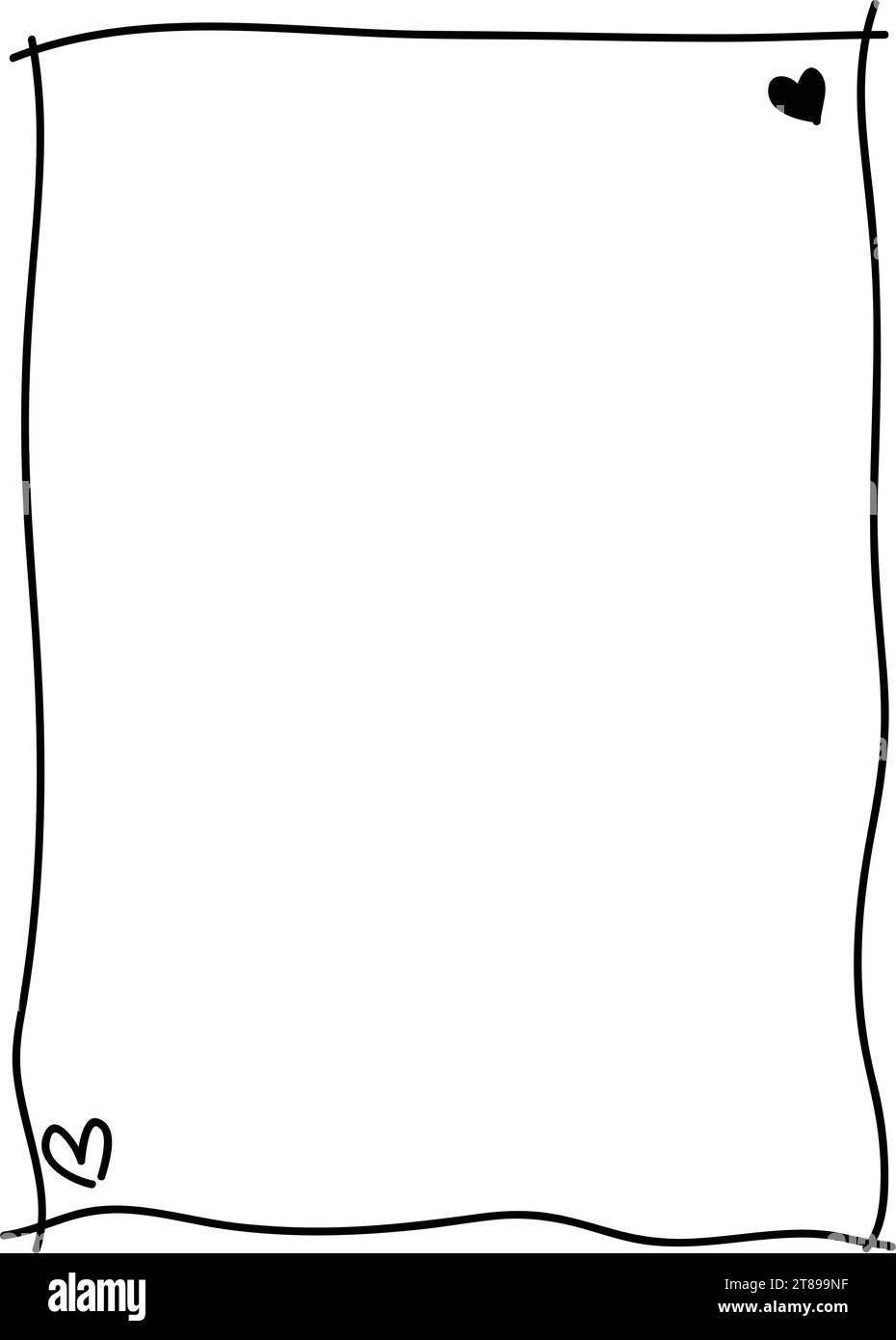heart outline a4