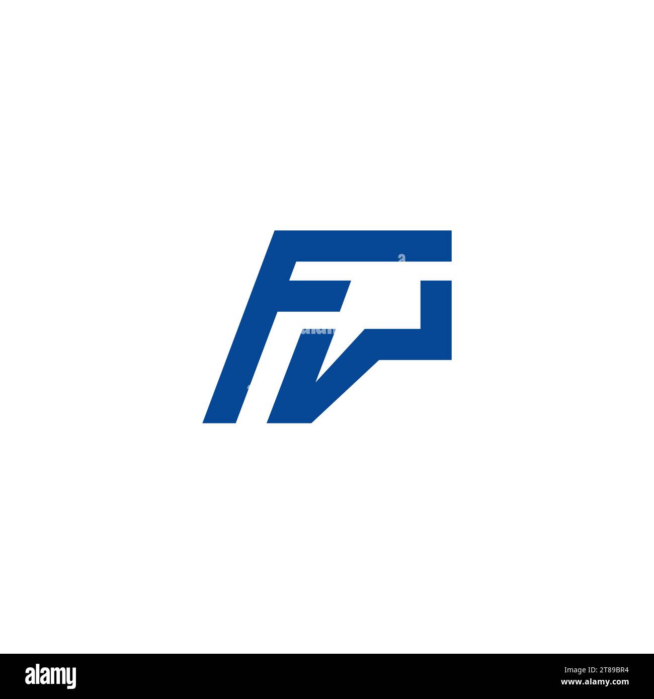 FP Logo Simple anda Clean Design Stock Vector