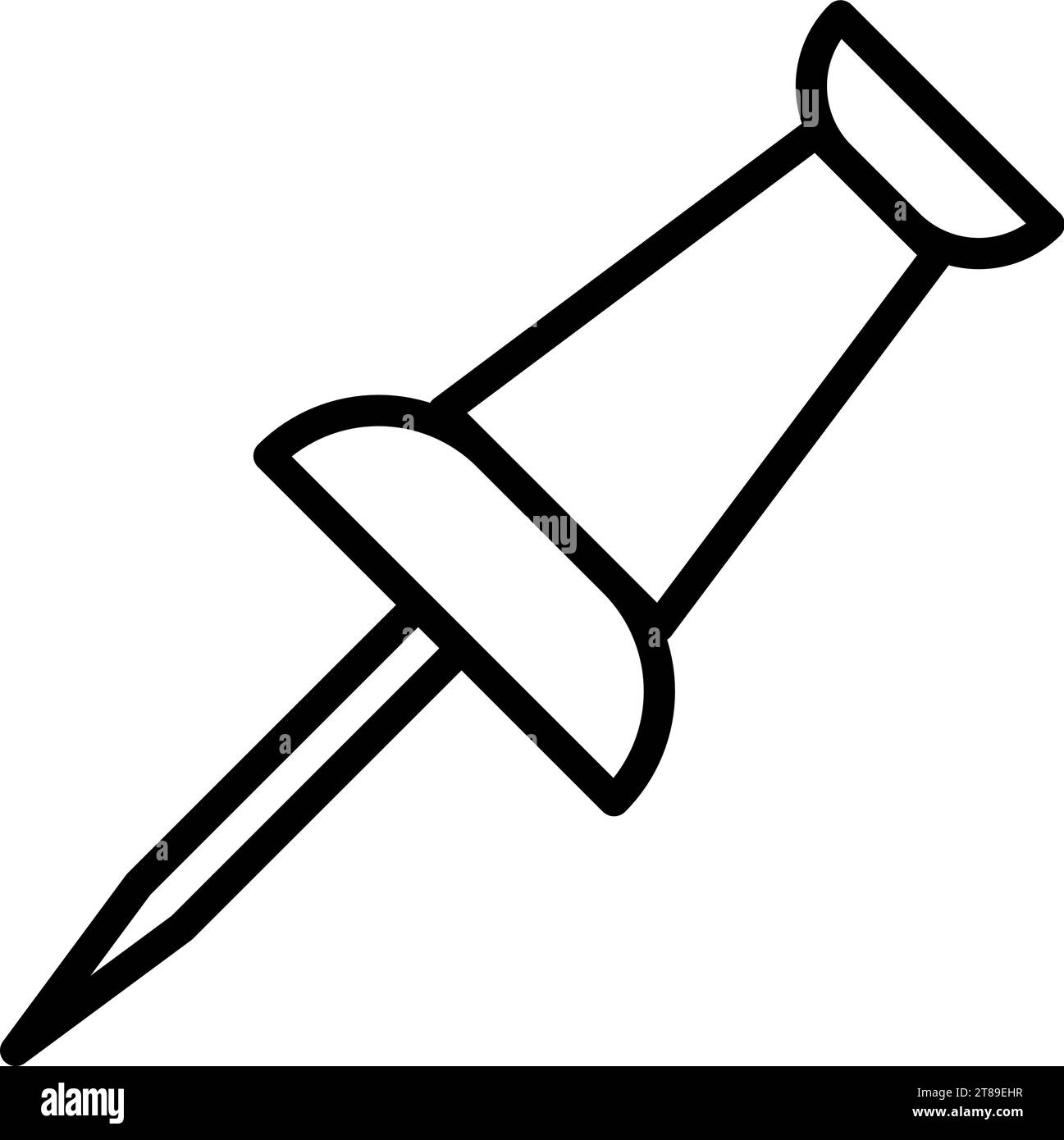 Linear Icon Of Push Pin Editable Stroke EPS10 Stock Vector Image Art linear-icon-of-push-pin-editable-stroke-eps10-stock-vector-image-art
