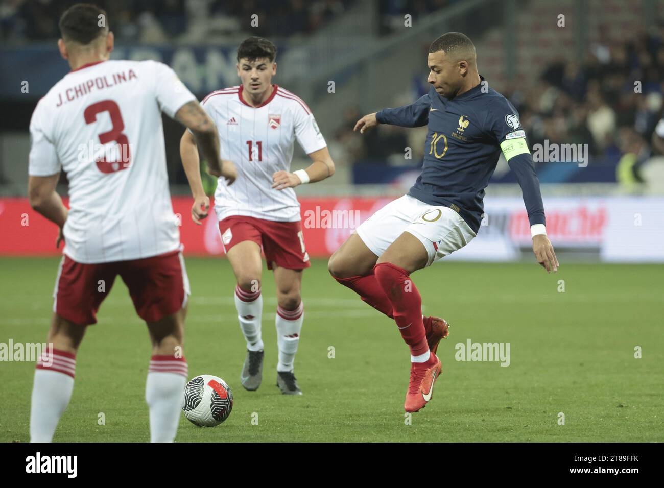 Kylian Mbappe of France during the UEFA Euro 2024, Qualifiers, Group B