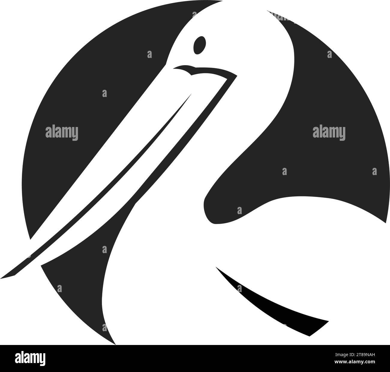 Pelican logo template Isolated. Brand Identity. Icon Abstract Vector ...