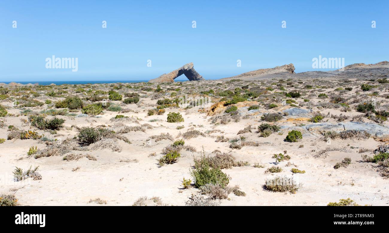 A view of Bogenfels arch at Luderitz, Namibia Stock Photo