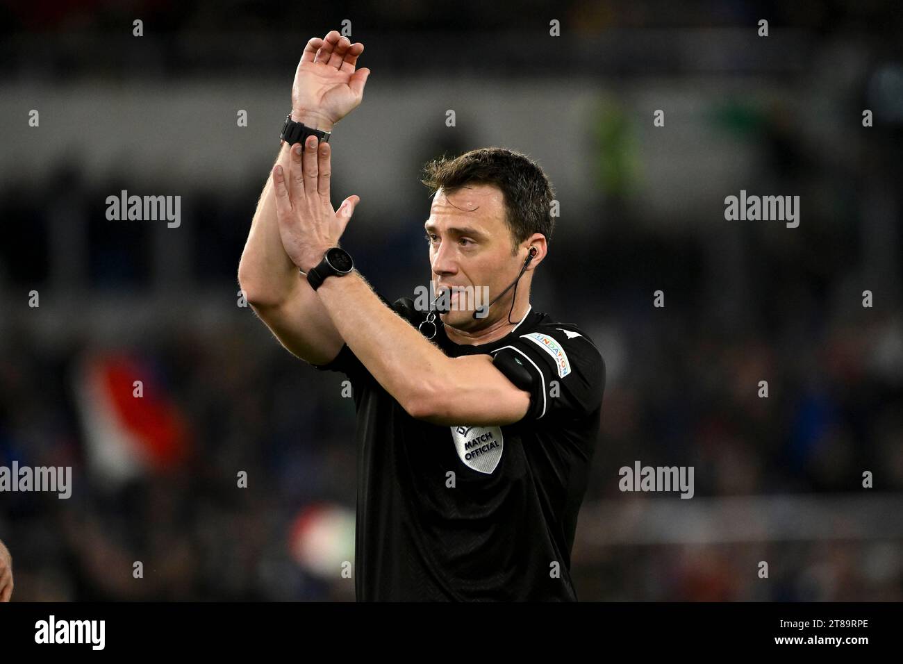 Referee Felix Zwayer of Germany during the Euro 2024 Qualifiers 2024