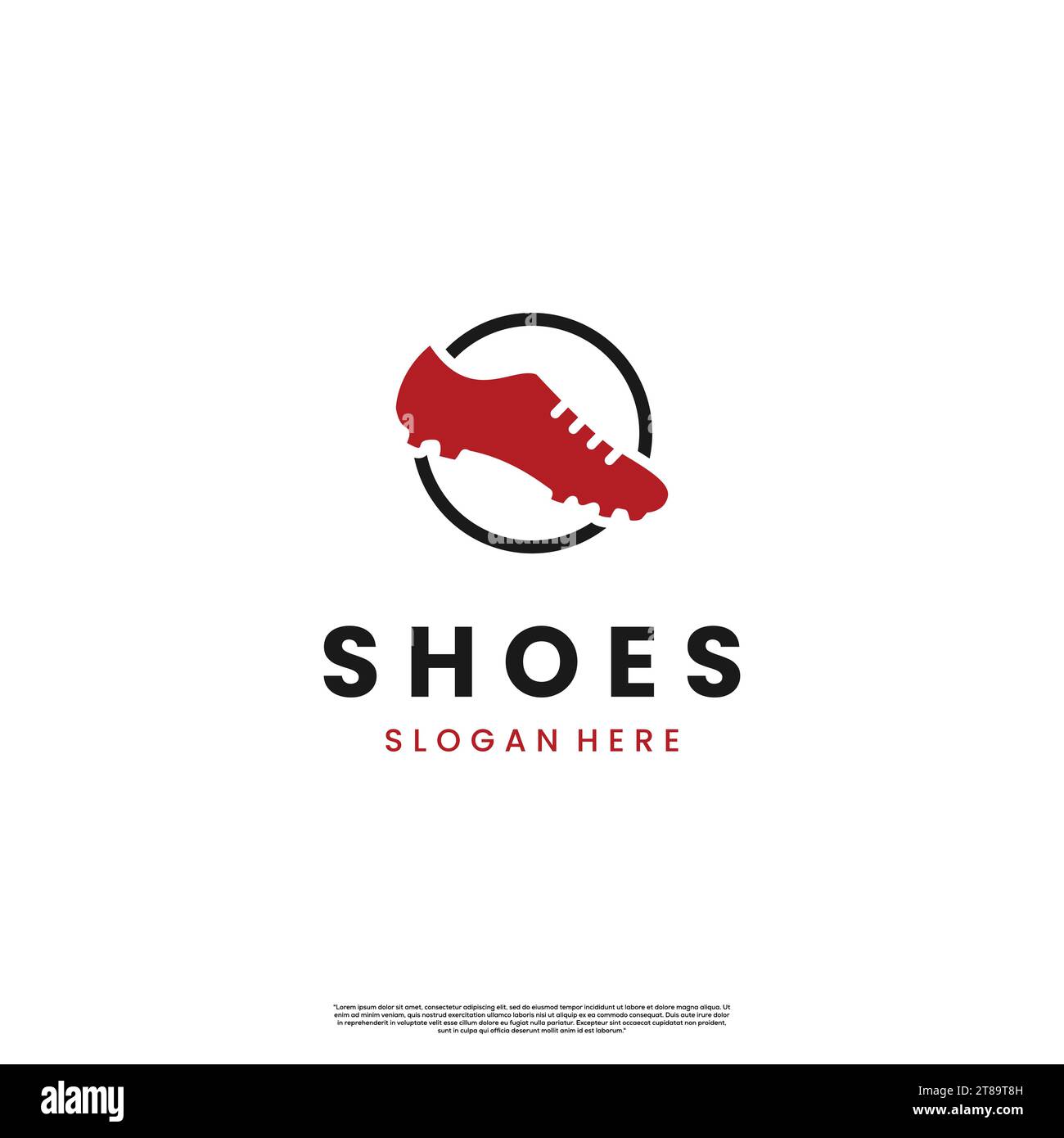 Iconic Shoe Logo design modern concept icon template Stock Vector Image