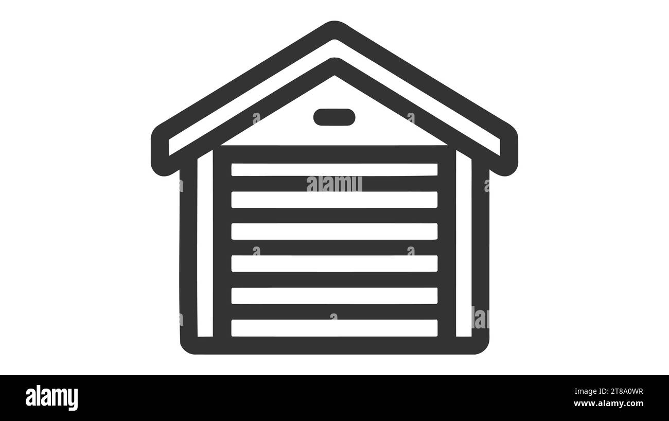 Car garage icon on white background Stock Vector Image & Art - Alamy