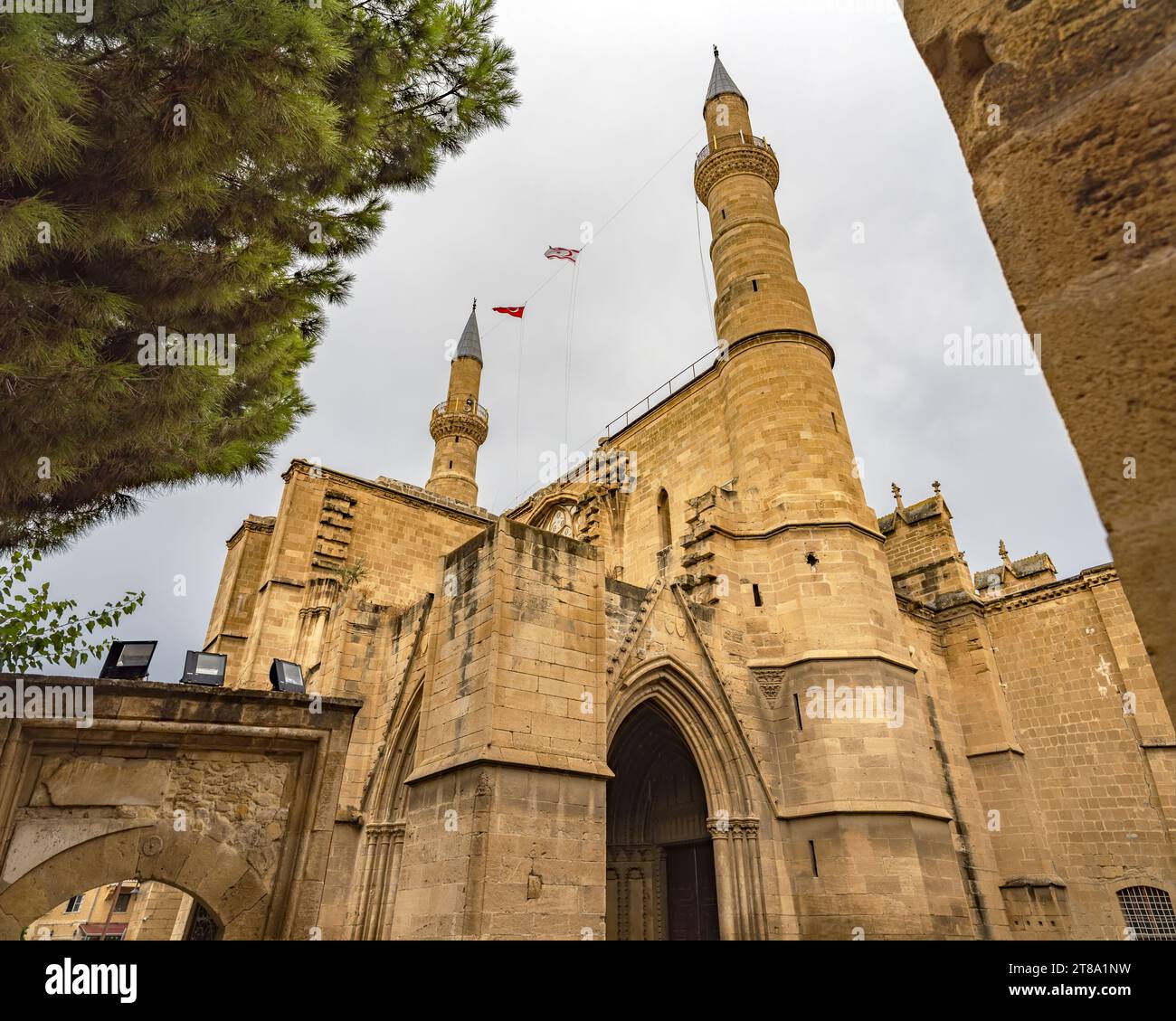 Selimiye Mosque (Cathedral of Saint Sophia). Nicosia. Northern Cyprus Stock Photo