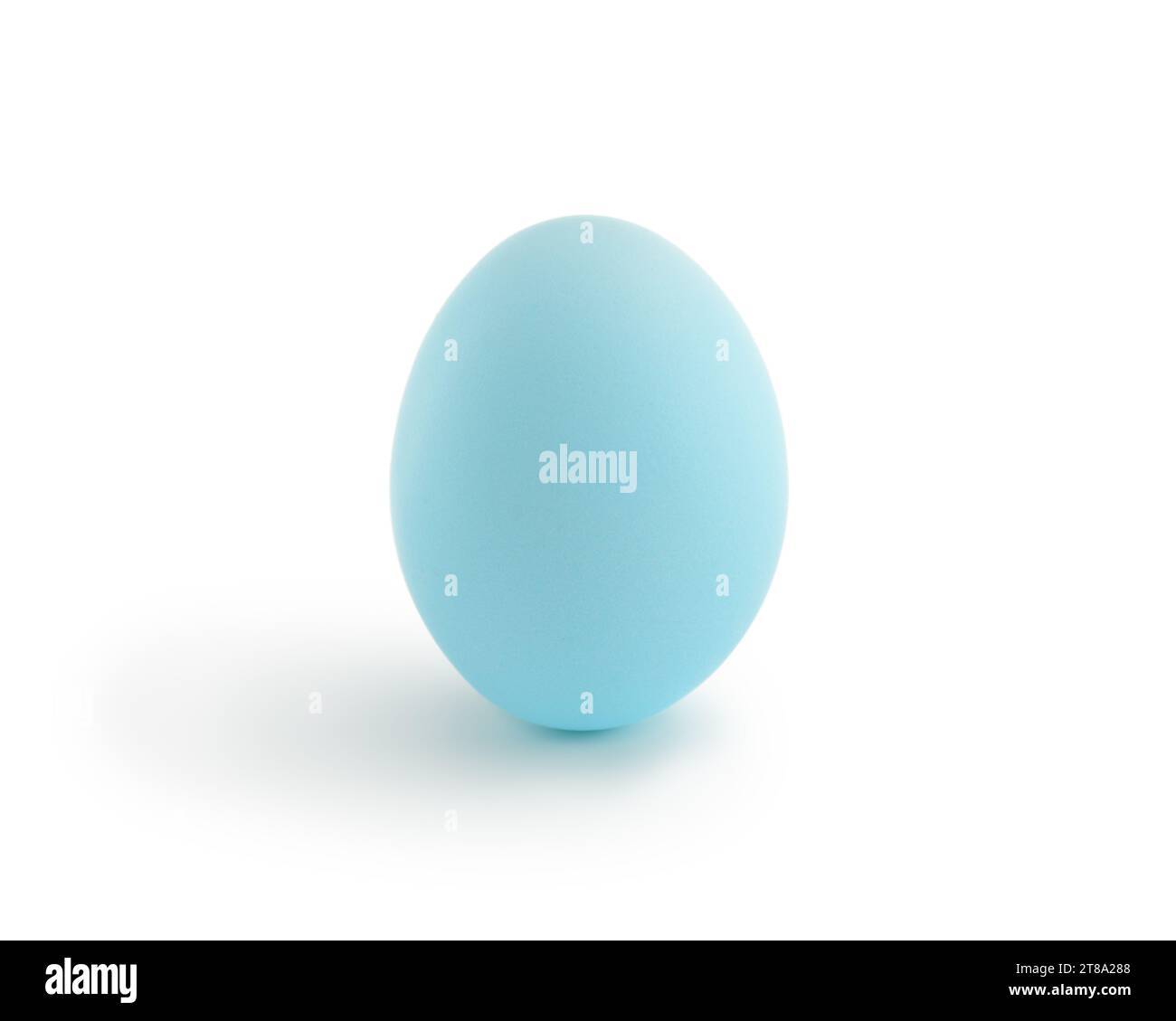blue easter egg isolated on white background, with shadow Stock Photo ...