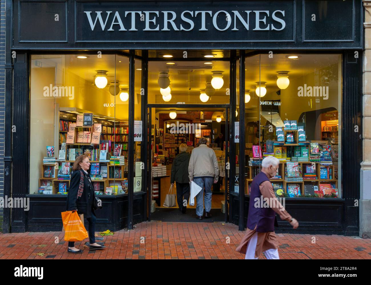 Waterstones in town centre of Reading, Berkshire, England, UK