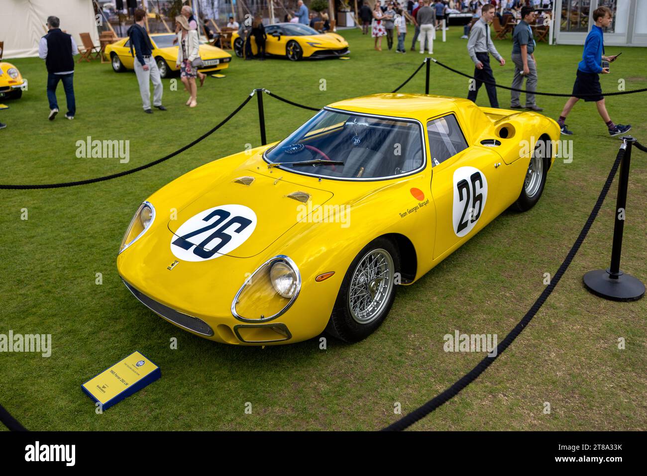 1965 Ferrari 250 LM, on display at the Salon Privé Concours d’Elégance motor show held at Blenheim Palace. Stock Photo
