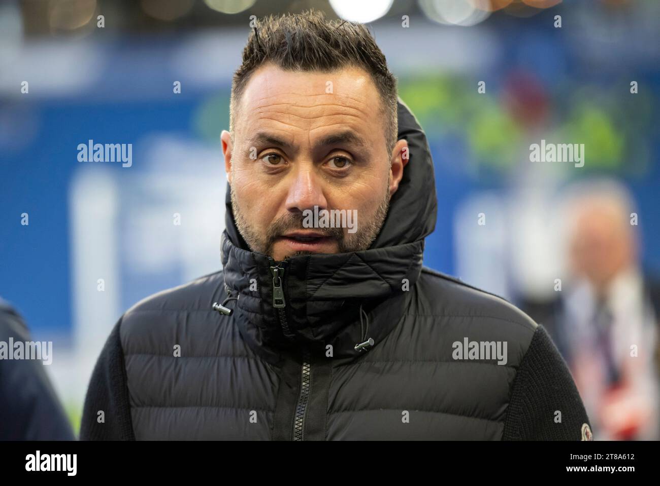 Brighton Head Coach Roberto De Zerbi Before The Brighton And Hove ...