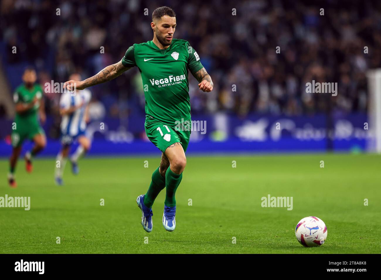 Barcelona, Spain. 18th Nov, 2023. Tete Morente (11) of Elche seen during the LaLiga 2 match between Espanyol v Elche at the Stage Front Stadium in Barcelona. (Photo Credit: Gonzales Photo/Alamy Live News Stock Photo