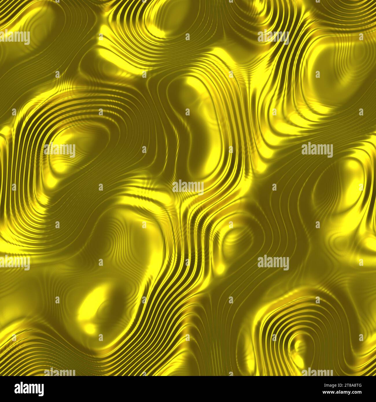 Seamless background. Abstract 3D Background with flowing metal texture ...