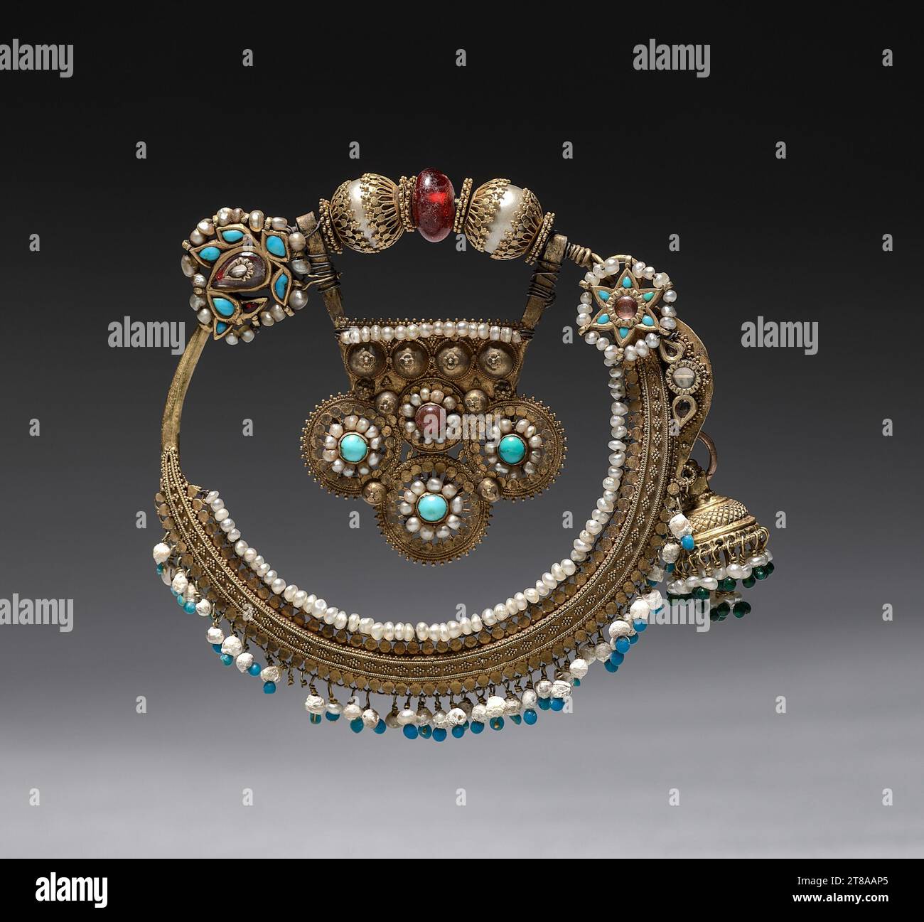 indian nose stud gold plated nose ring corkscrew piercing ring l bend 22g  6898 – Karizma Jewels