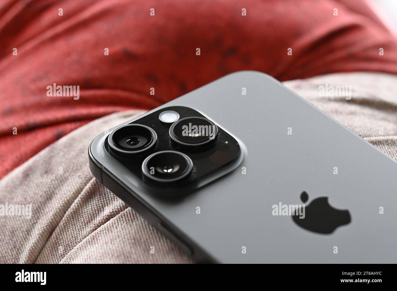 Paris, France - Sep 17, 2022: Display of the new Apple iPhone 15 Pro Max  featuring Asian characters during unboxing and setup Stock Photo - Alamy