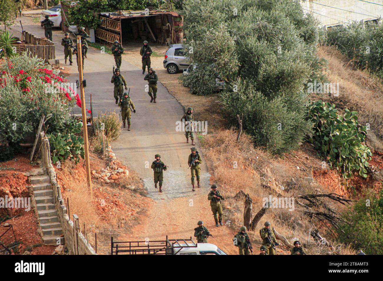 Nablus, Palestine. 19th Nov, 2023. An Israeli Army Foot Force Seen ...