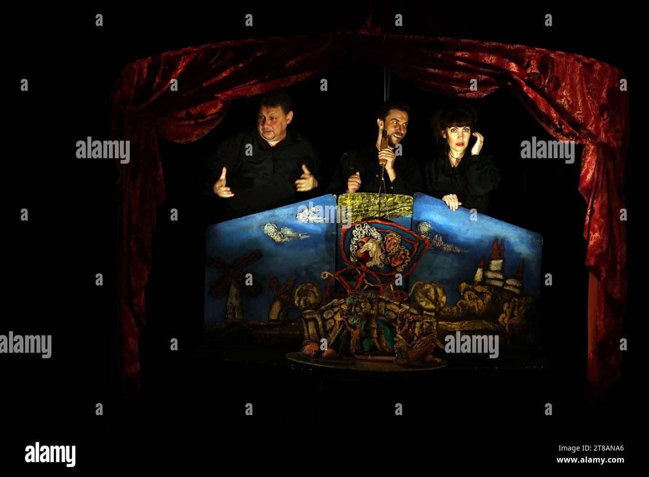 Kyiv, Ukraine September 1, 2023 Artists of the Kyiv State Puppet