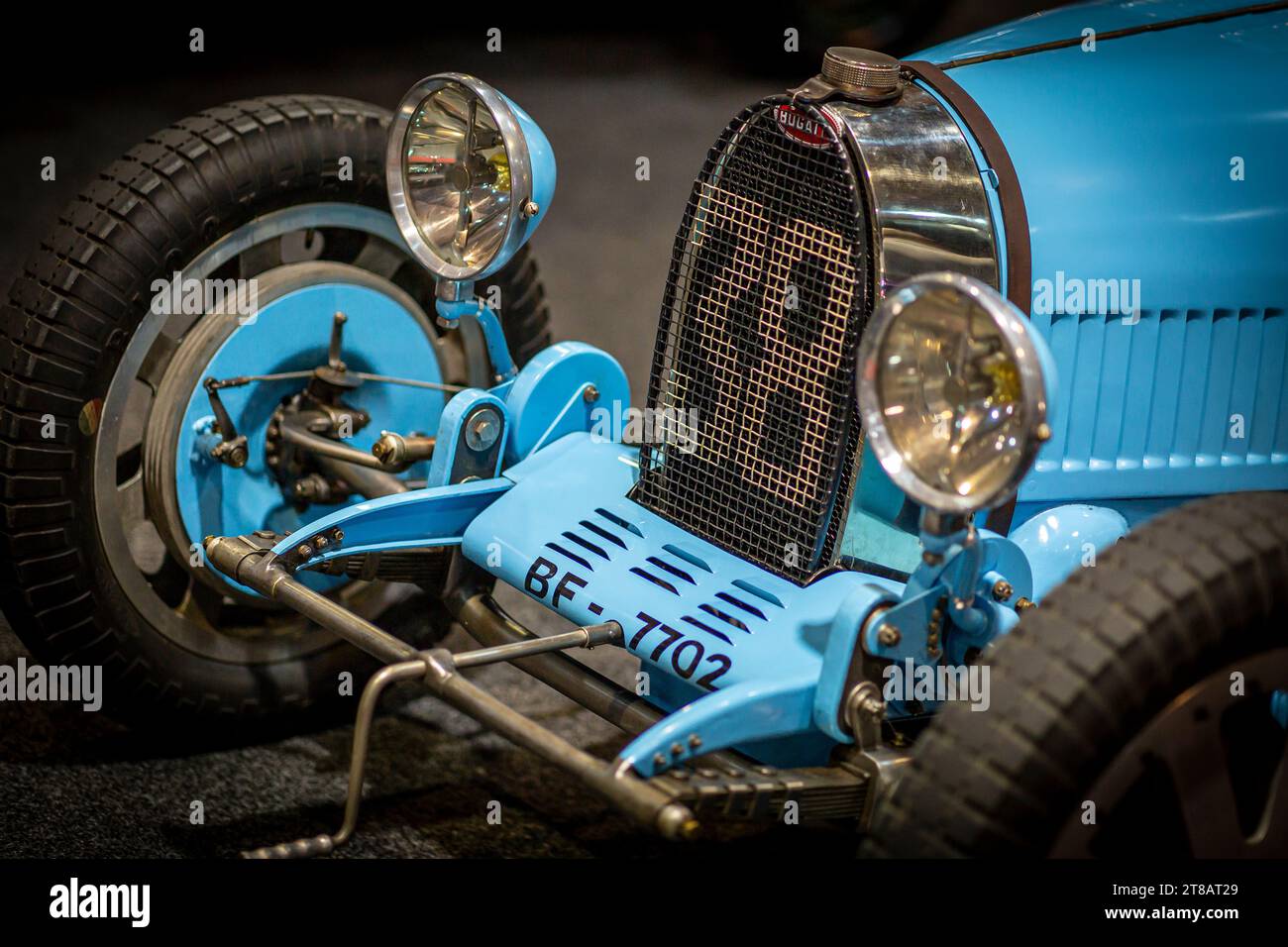 BUGATTI RACE CAR, INTERCLASSICS CLASSIC CAR SHOW BRUSSELS 2023