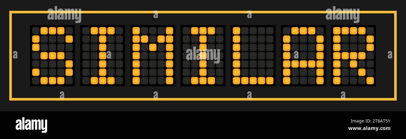 Orange color led banner in word similar on black background Stock ...