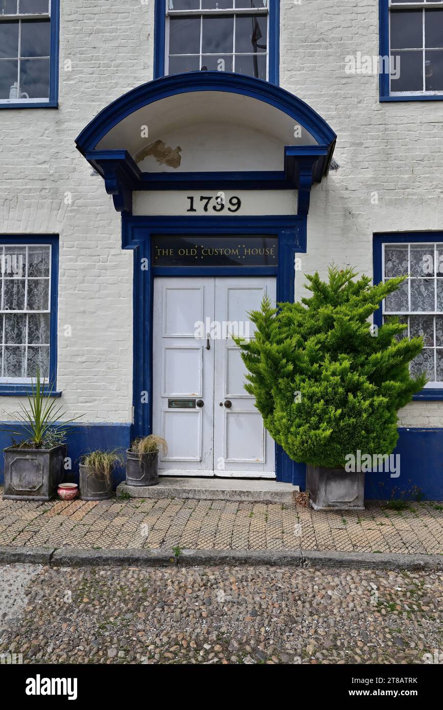The Old Custom House beside the river Dart at Bayards Cove in Dartmouth