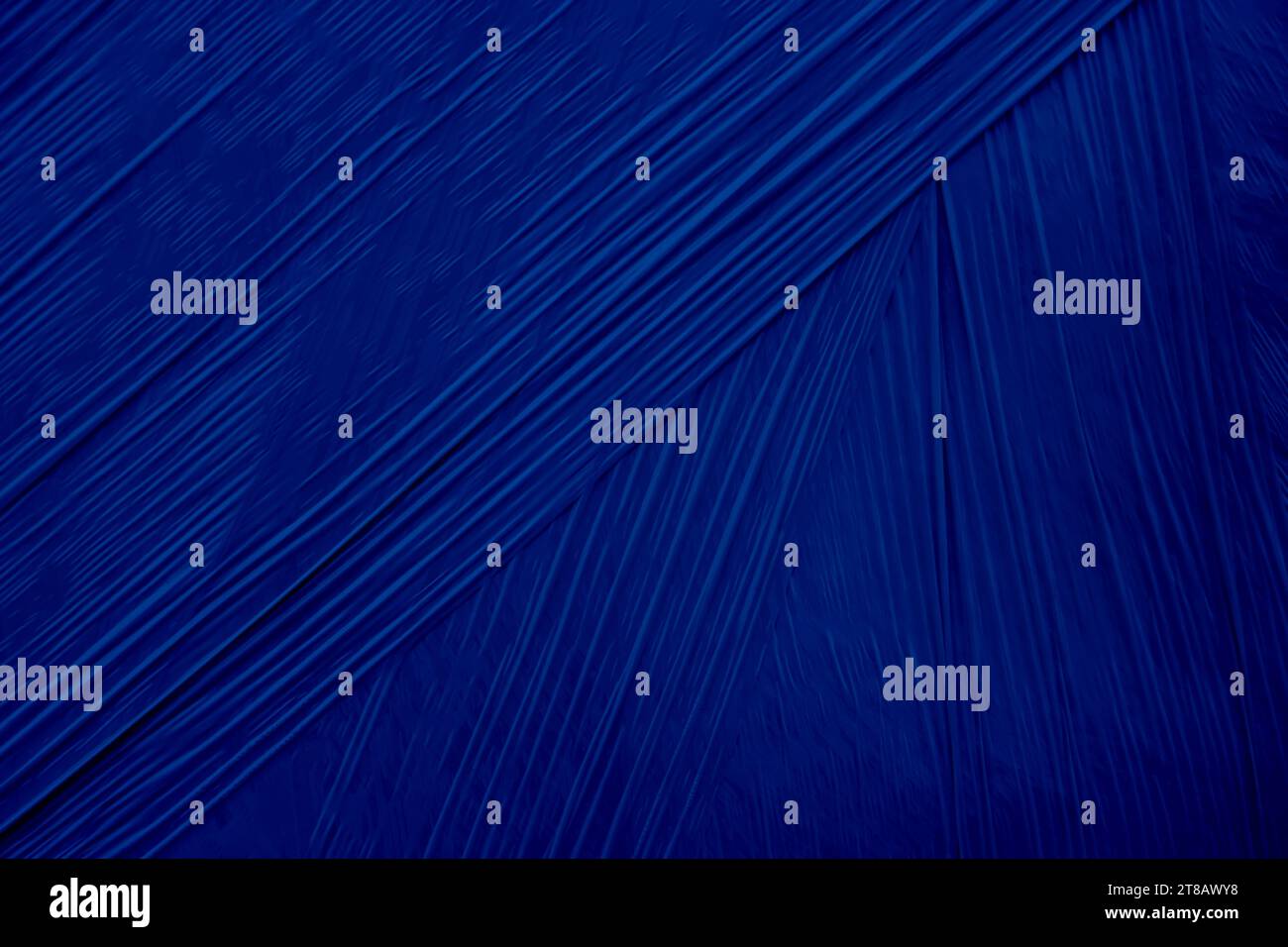 Blue abstract plastic foil background with 3d effect and bubbles Stock Photo