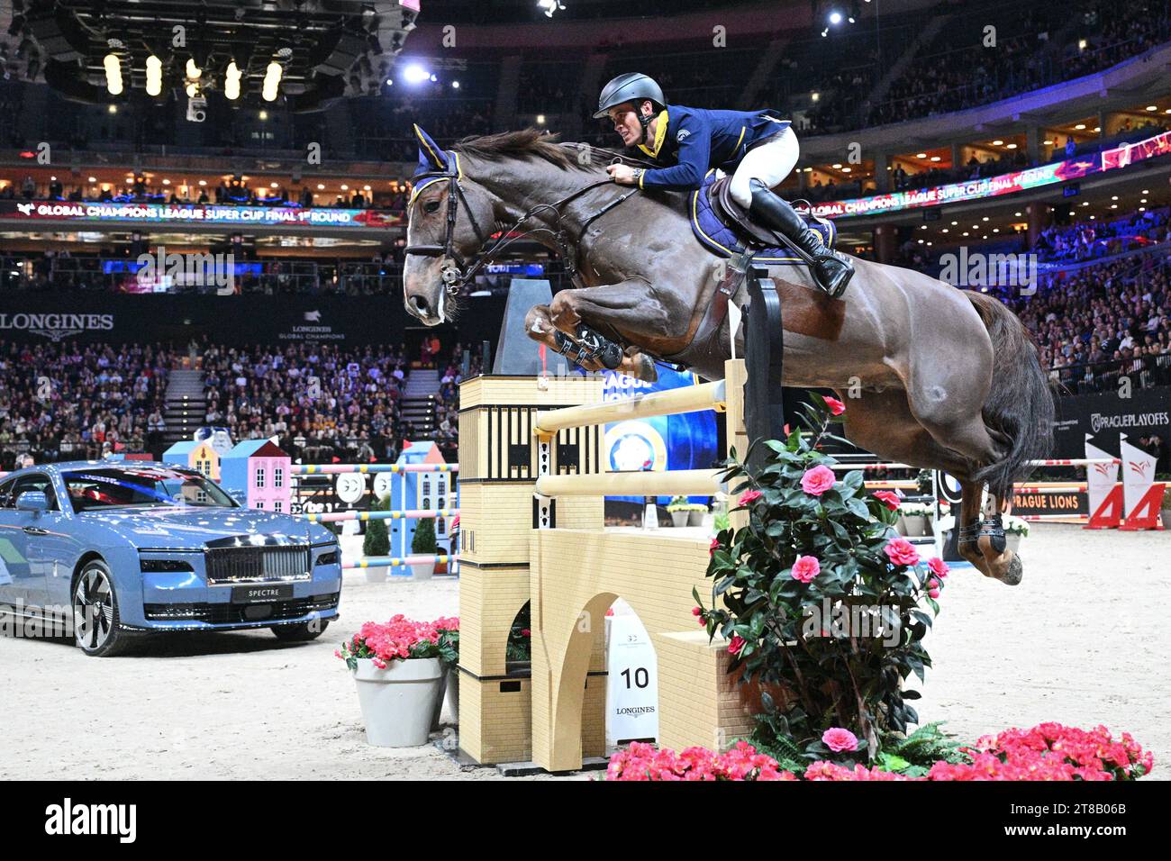 Prague, Czech Republic. 19th Nov, 2023. Fernando Martinez Sommer with his horse High Five from