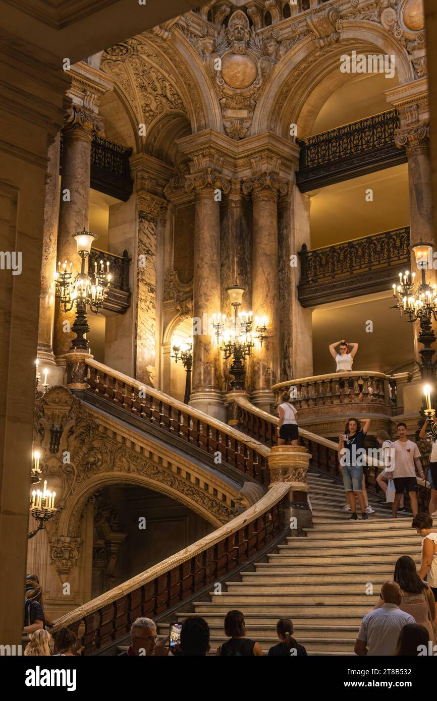 Garnier Palace, Paris Opera, Paris, France, Europe Stock Photo