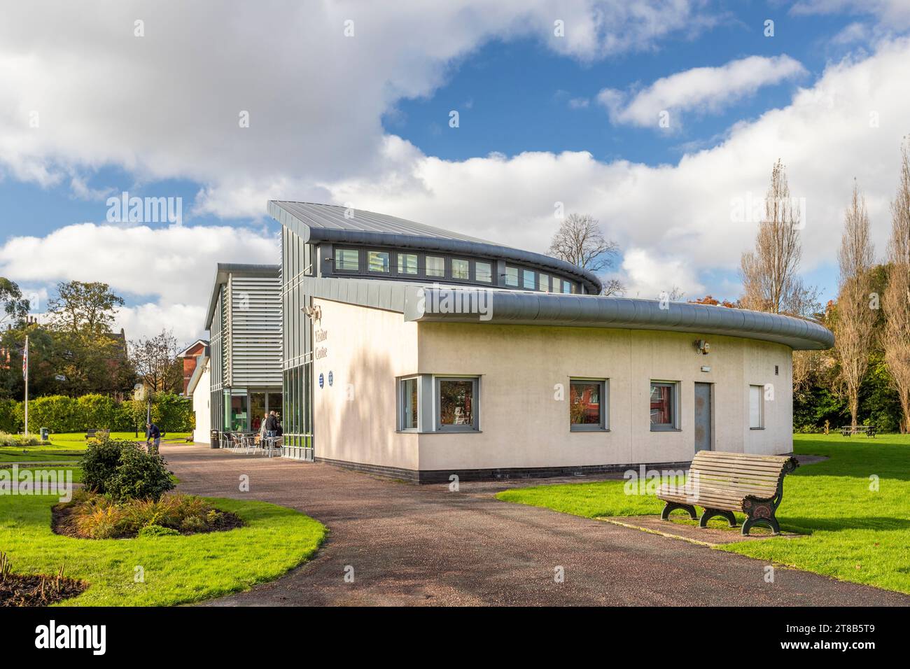 The Visitor Centre in Birkenhead Park Stock Photo