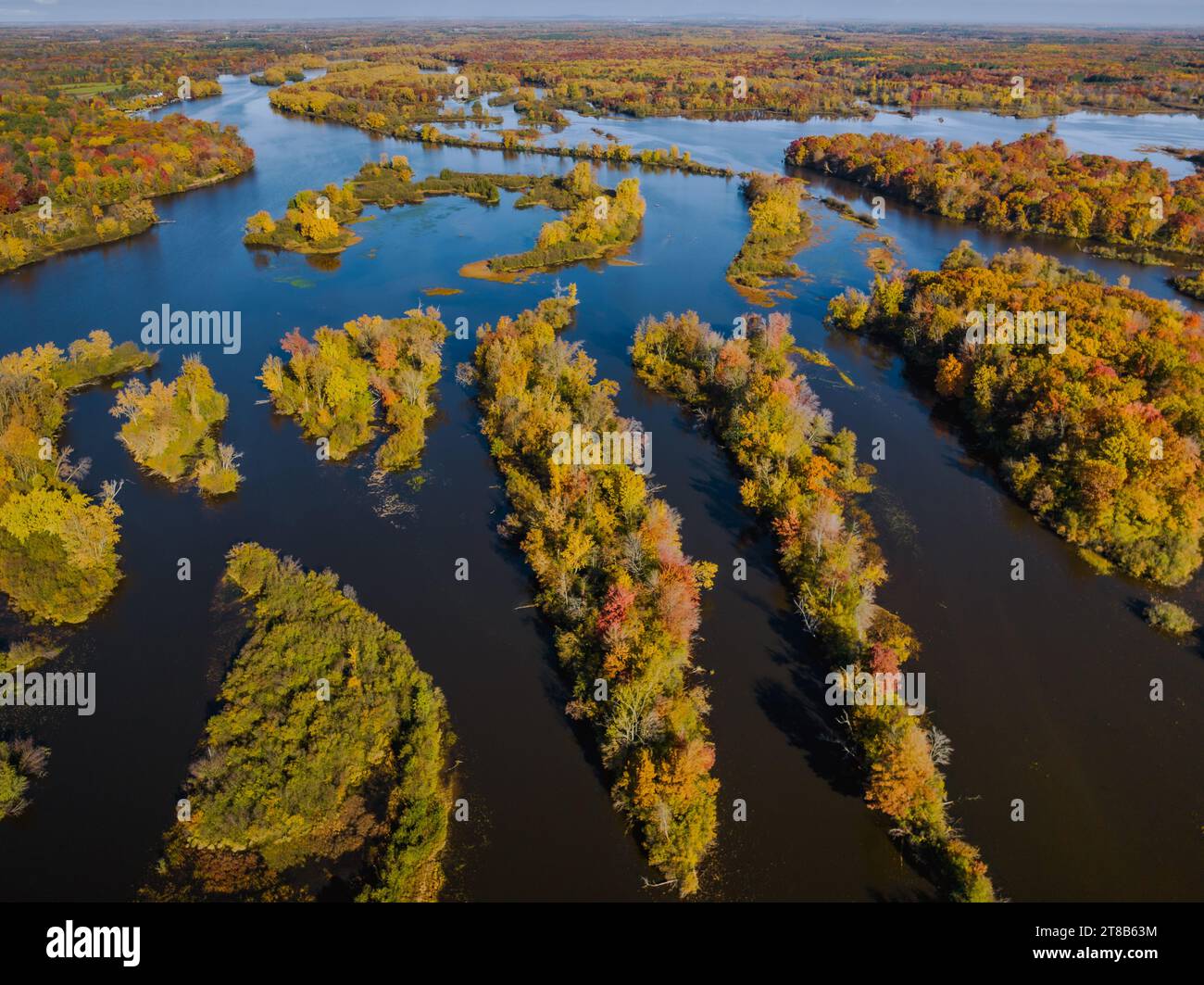 Wisconsin river flowage, Wisconsin Stock Photo Alamy