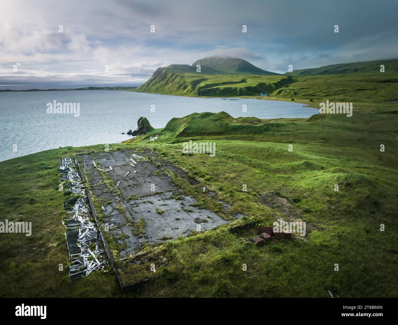 Abandoned structures of Adak, Alaska Stock Photo Alamy