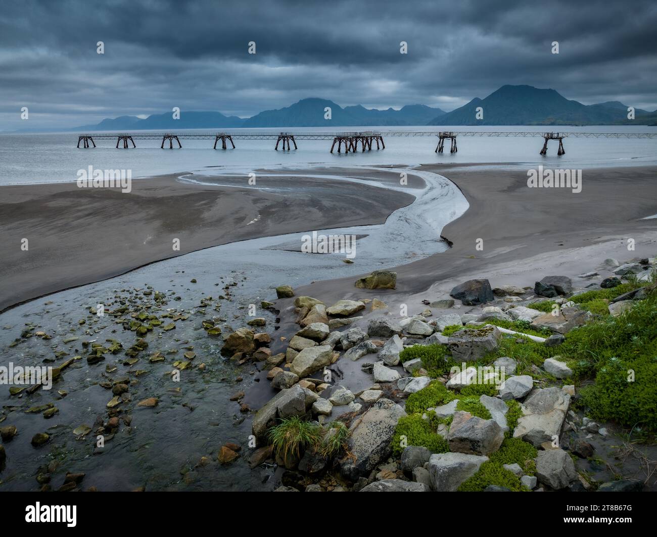 Abandoned structures of Adak, Alaska Stock Photo Alamy