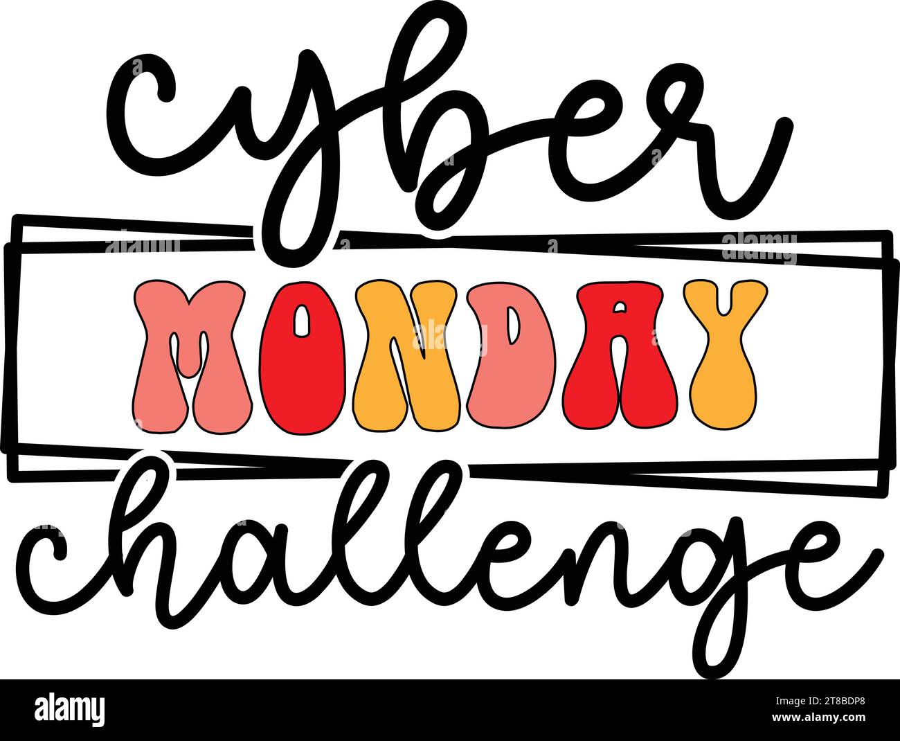 Cyber Monday Challenge Stock Vector