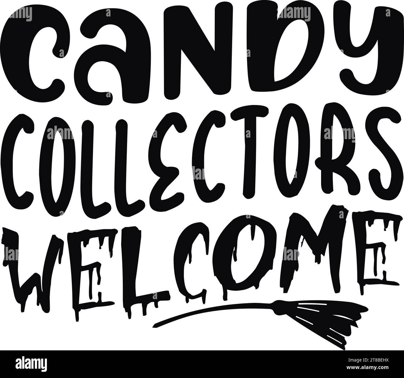 Candy Collectors Welcome Stock Vector