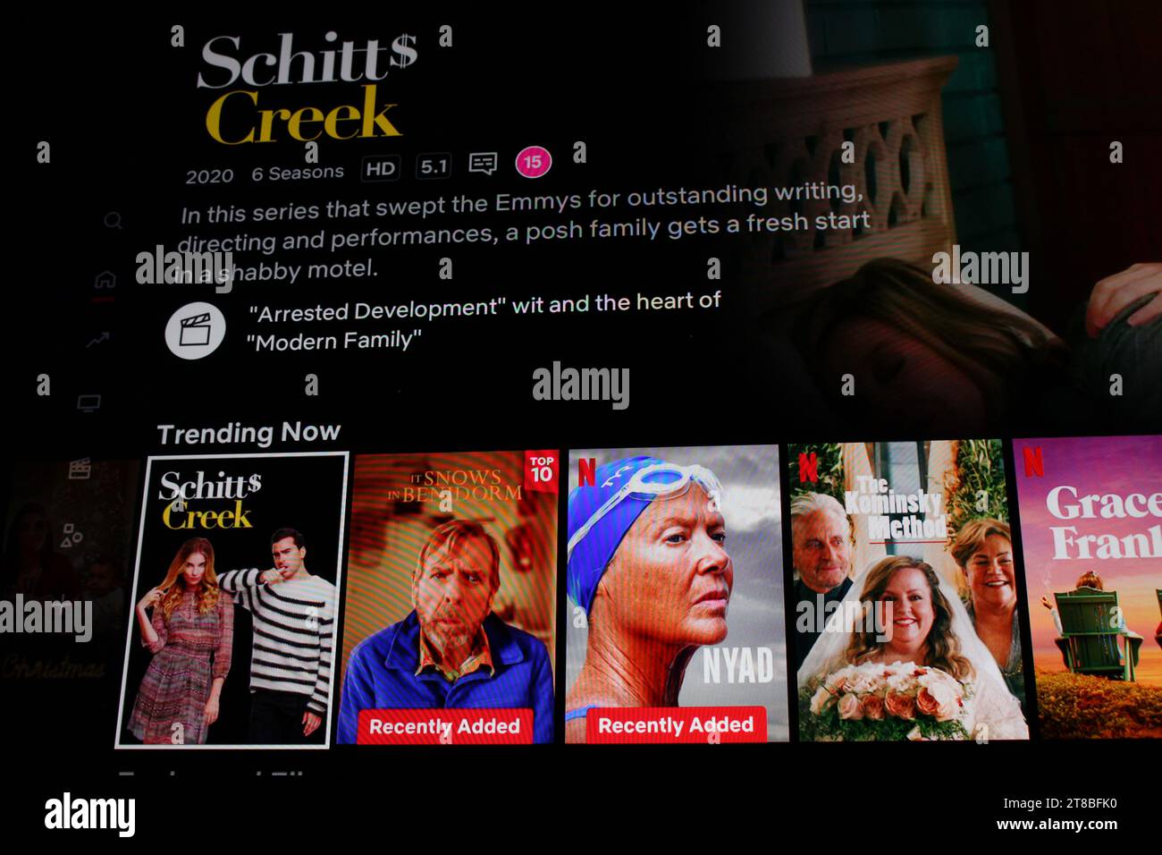 Schitts Creek on Netflix Stock Photo Alamy