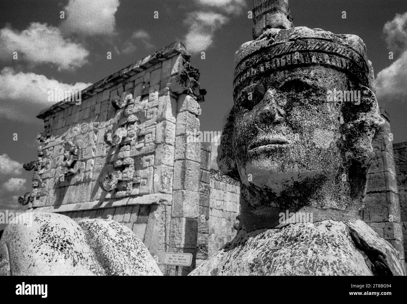 Mexico, Yucatan, Chichen Itza: The Mayan statue of the Chac Mool Stock Photo